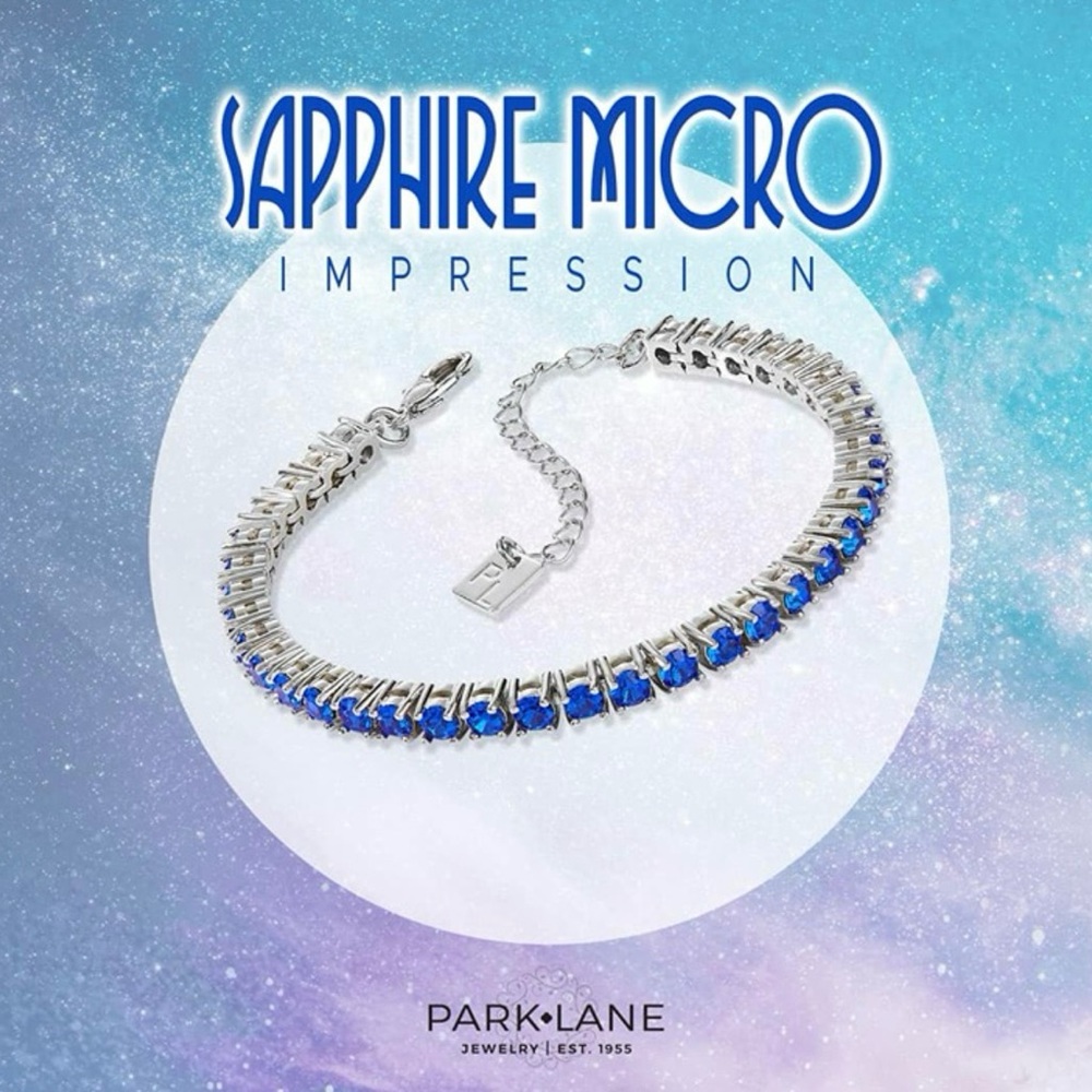 Park Lane Sapphire Blue and Silver Bracelet